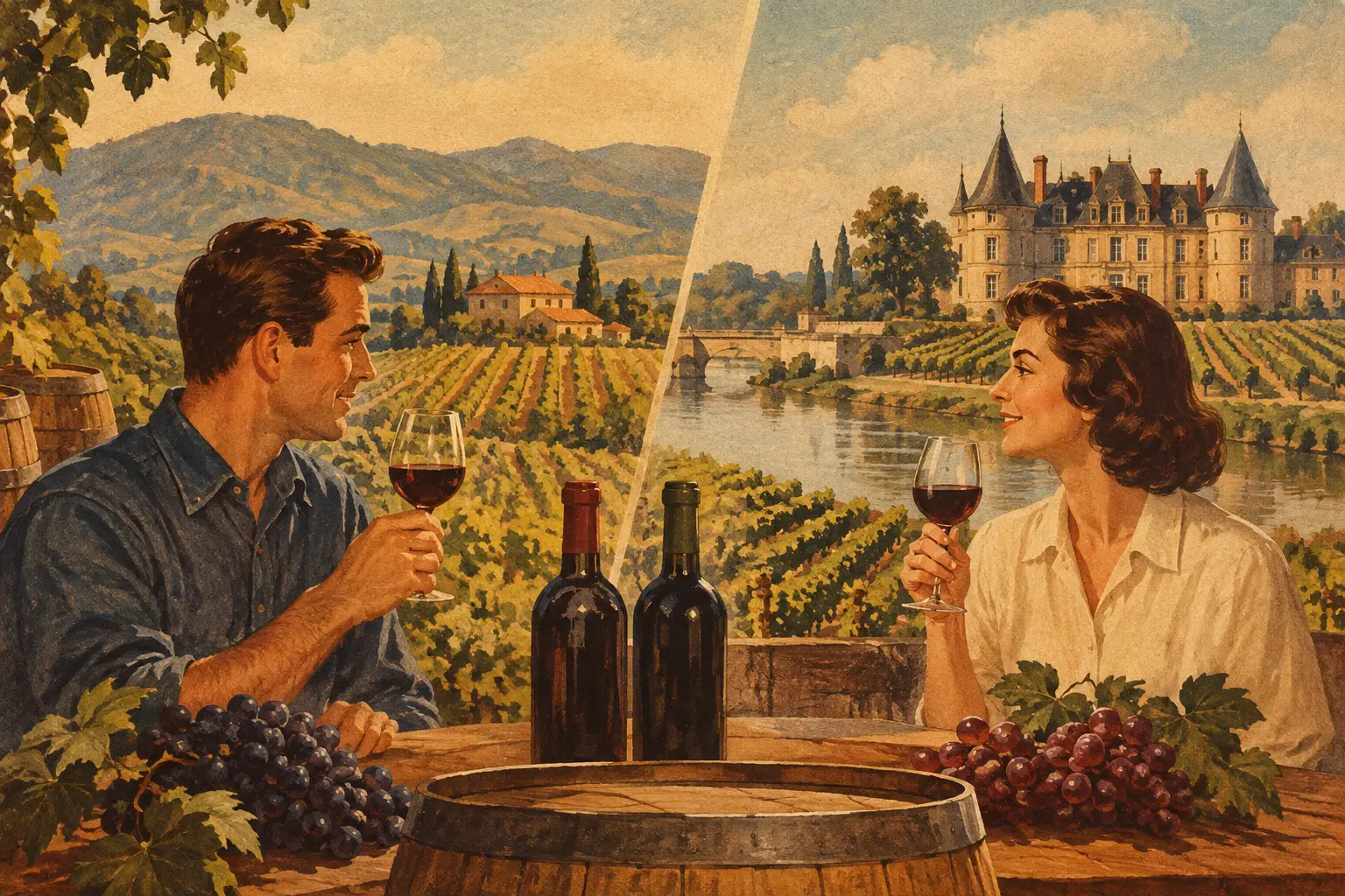 Napa Valley Versus Bordeaux Winemaking Compared